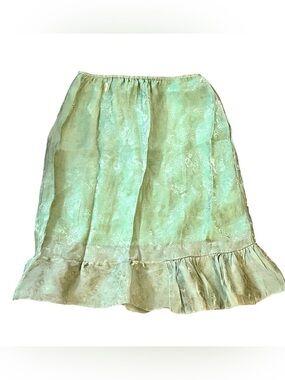 Y2K Paisley Satin Midi Skirt